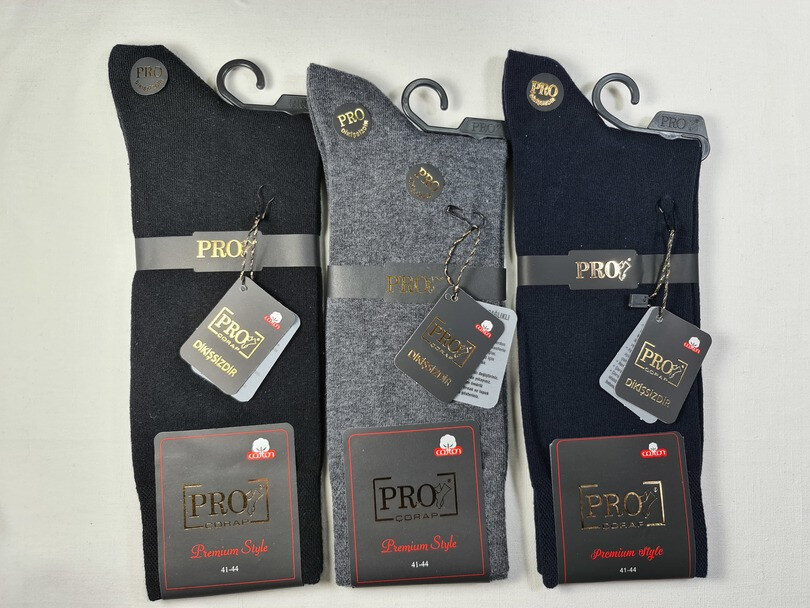 Exkluzivní pánské ponožky LuxeComfort, černá 41-44 i170_16602 41-44 1-BLACK