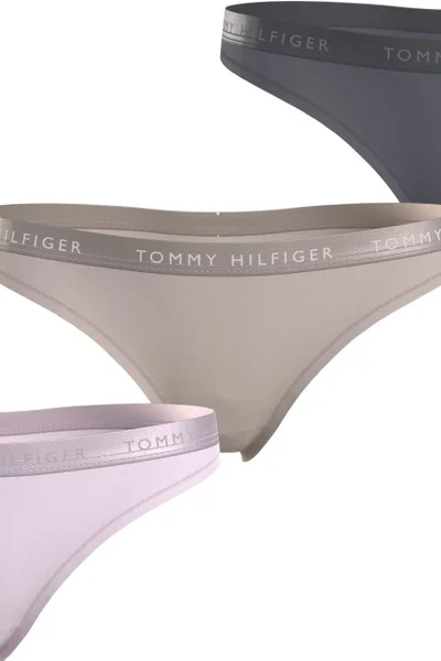 Trojbalení barevných dámských tanga - Tommy Hilfiger