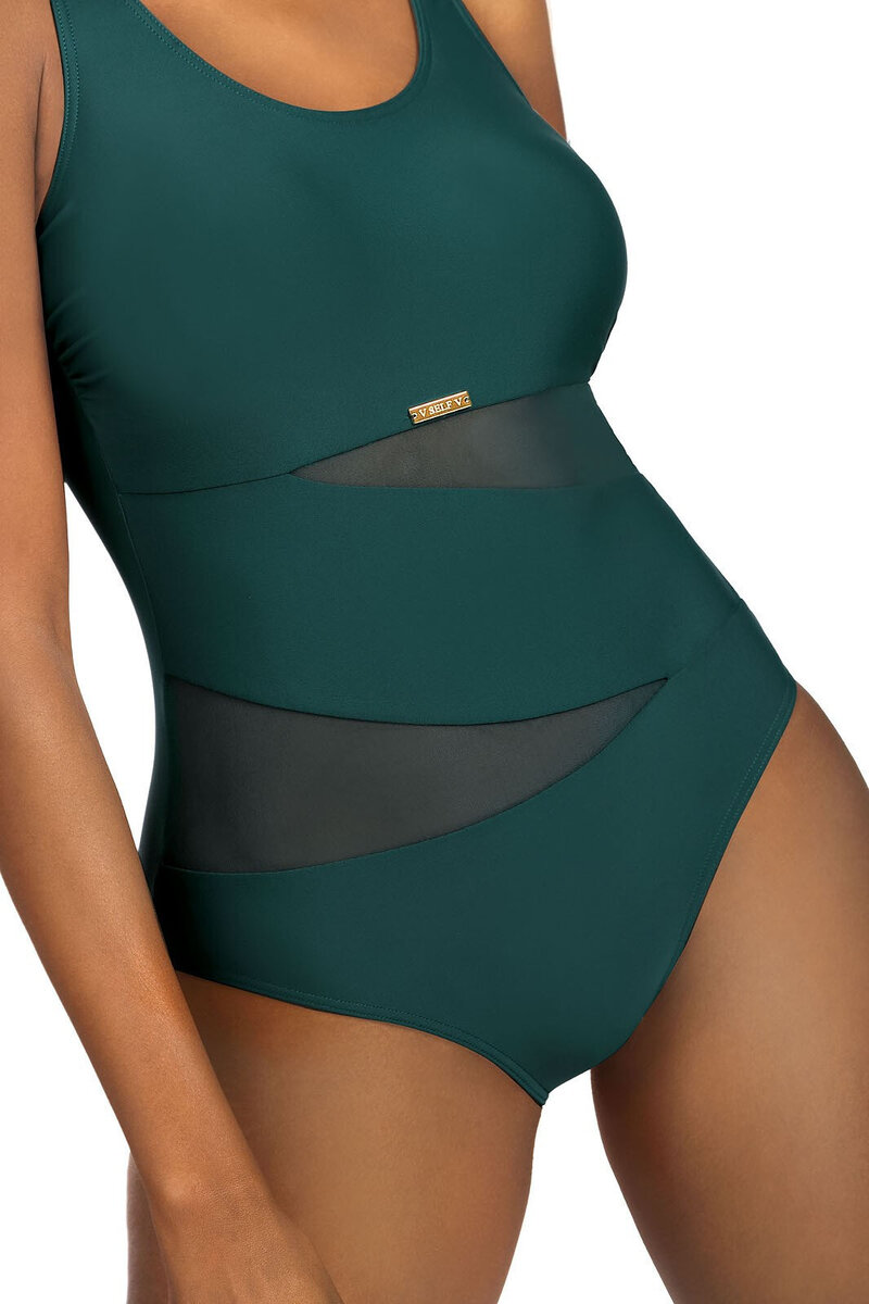 Zelené dámské plavky Self s vyjímatelnými košíčky, 2XL i10_P66872_2:372_