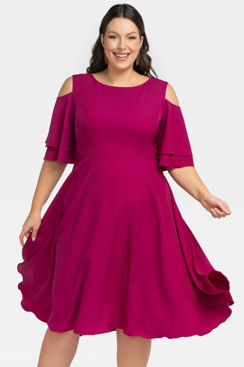 Šaty Analis - Elegantní Plus Size Společenské Šaty, 42/44 i240_198330_2:42/44