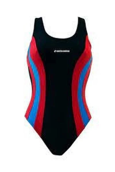 Sportovní jednodílné plavky BlackBlueRed - AquaFit