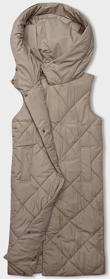 Kapucí vesta s dvoustranným zipem J.STYLE, odcienie beżu XL (42) i392_22857-53