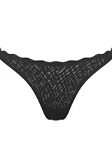 Dámská tanga Sloggi ZERO Feel Bliss BLACK - bezešvá krajka