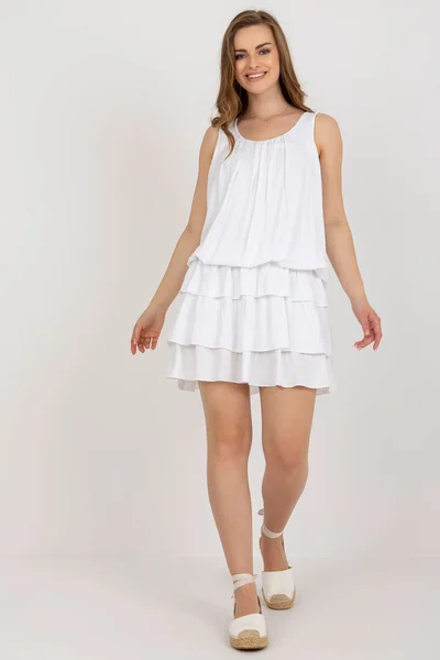 Koktejlové šaty TW SK BI s bílým květinovým potiskem od FPrice