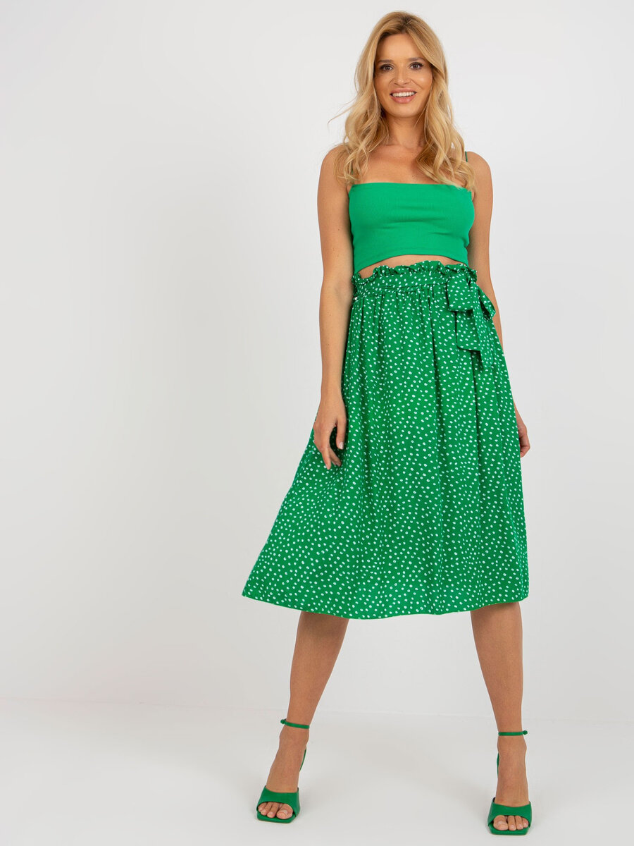 Zelená dámská sukně FPrice s elegantním střihem, L/XL i523_2016103399239