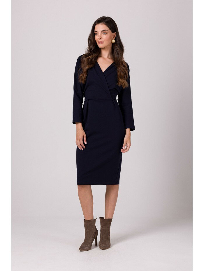 Modré Zavinovací šaty BeWear - Elegantní Dámský Model, EU XXL i529_4620771997079835788