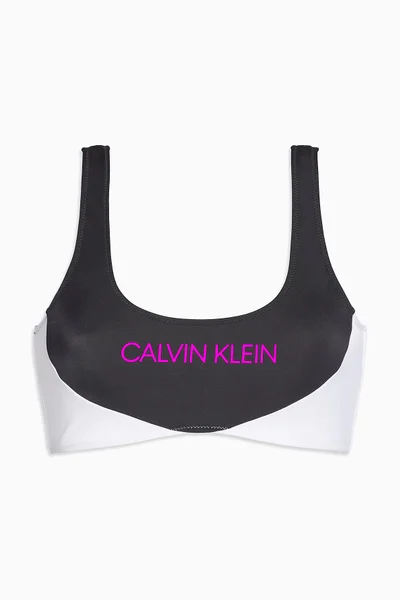 Dámské vrchní díl plavek 1P9D černobílá - Calvin Klein