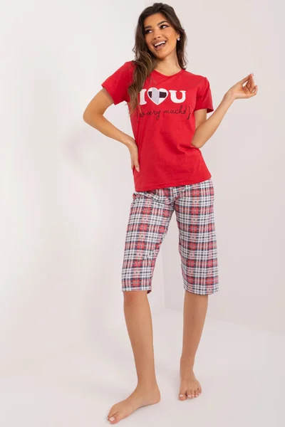 Červené pyžamo pro ženy SY PI od značky FPrice