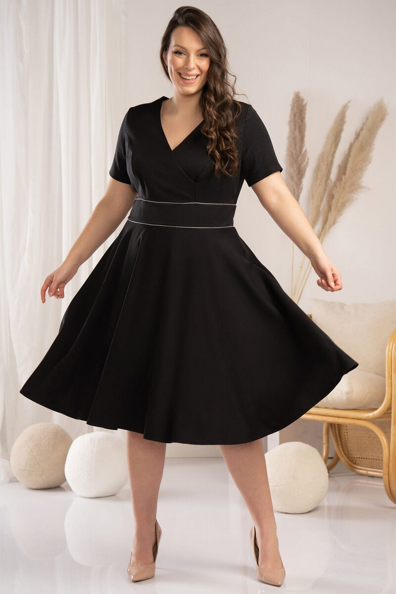 Šaty Donka - elegantní plus size kousek od značky Karko, 46 i240_178553_2:46