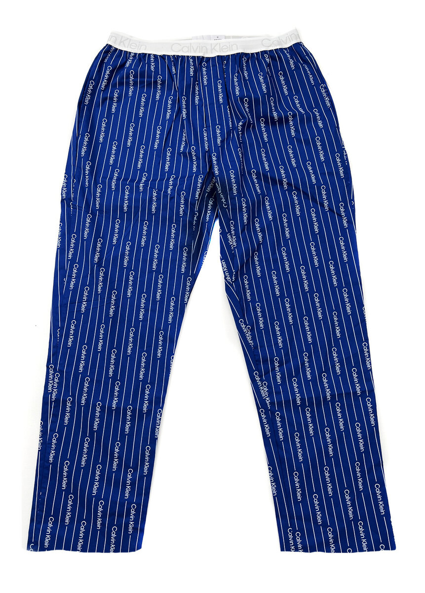 Pánské pyžamové kalhoty Calvin Klein, modrá/bílá XL i10_P56166_1:708_2:93_