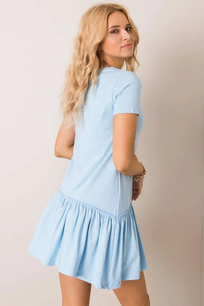 Modré bavlněné šaty Rue Paris - Elegantní dámský model