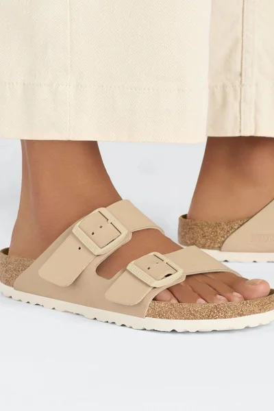 Žabky BIRKENSTOCK Arizona z Birko-Flor® v béžové barvě