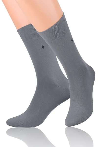 Hladké pánské ponožky s jemným vzorem W2O3P Steven