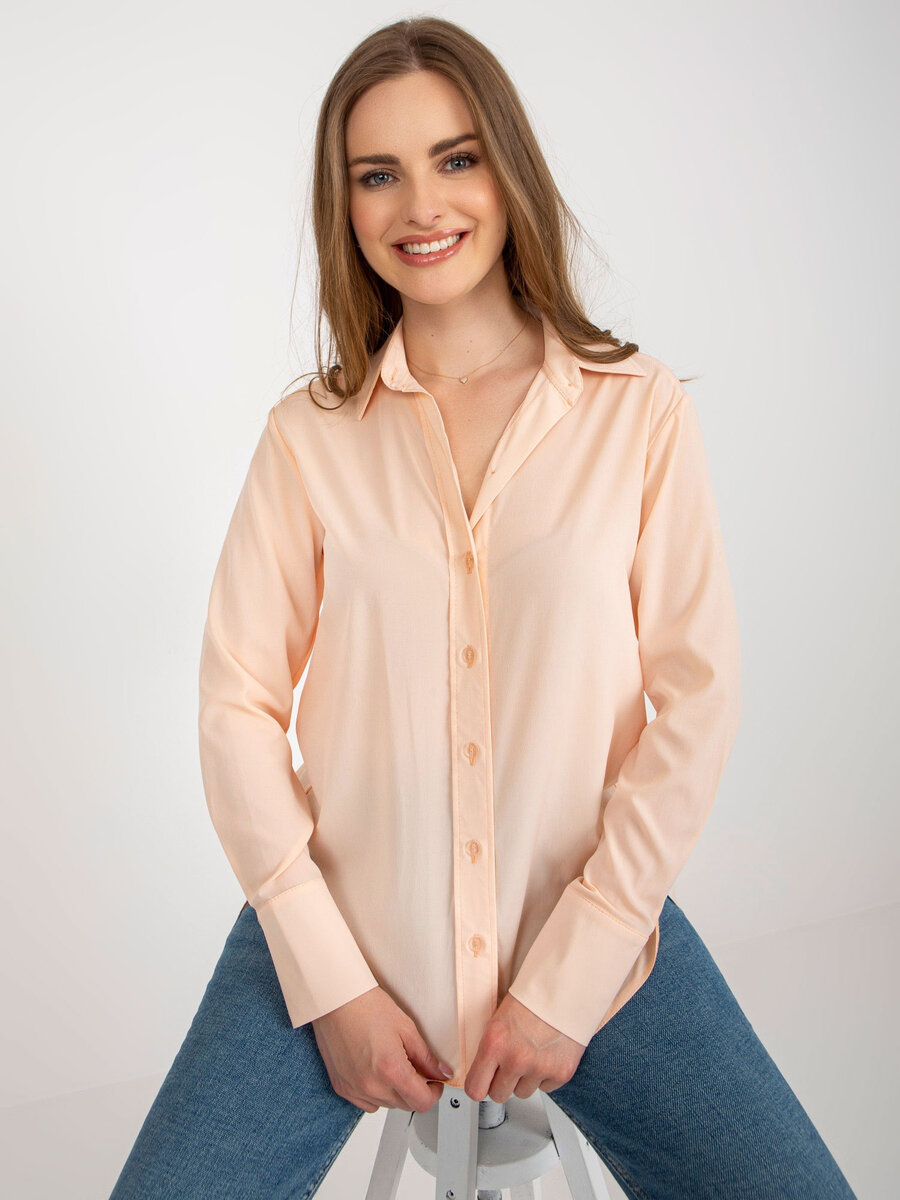 Brožová dámská košile s límečkem Peach FPrice, 40 i523_2016103402502