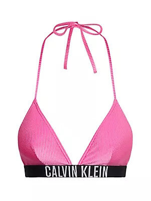 Dámské trojúhelníkové růžové plavky Horní díl TRIANGLE-RP Calvin Klein, M i652_KW0KW02387TOZ003