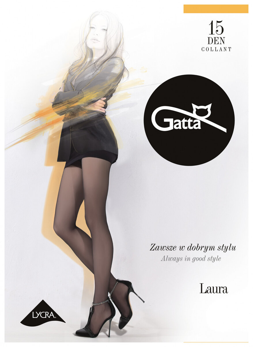 Dámské punčochové kalhoty Gatta Laura 6WU879 den 6-XXL, nero/černá 6-XXL i384_95300832