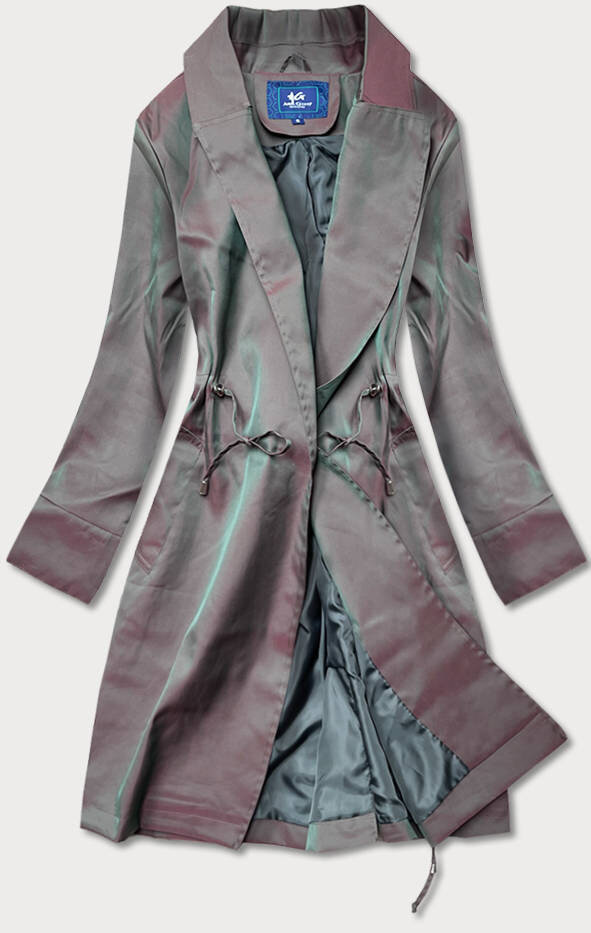 Tenký dámský kabát chameleon 06969 Ann Gissy, vícebarevné L (40) i392_19209-49
