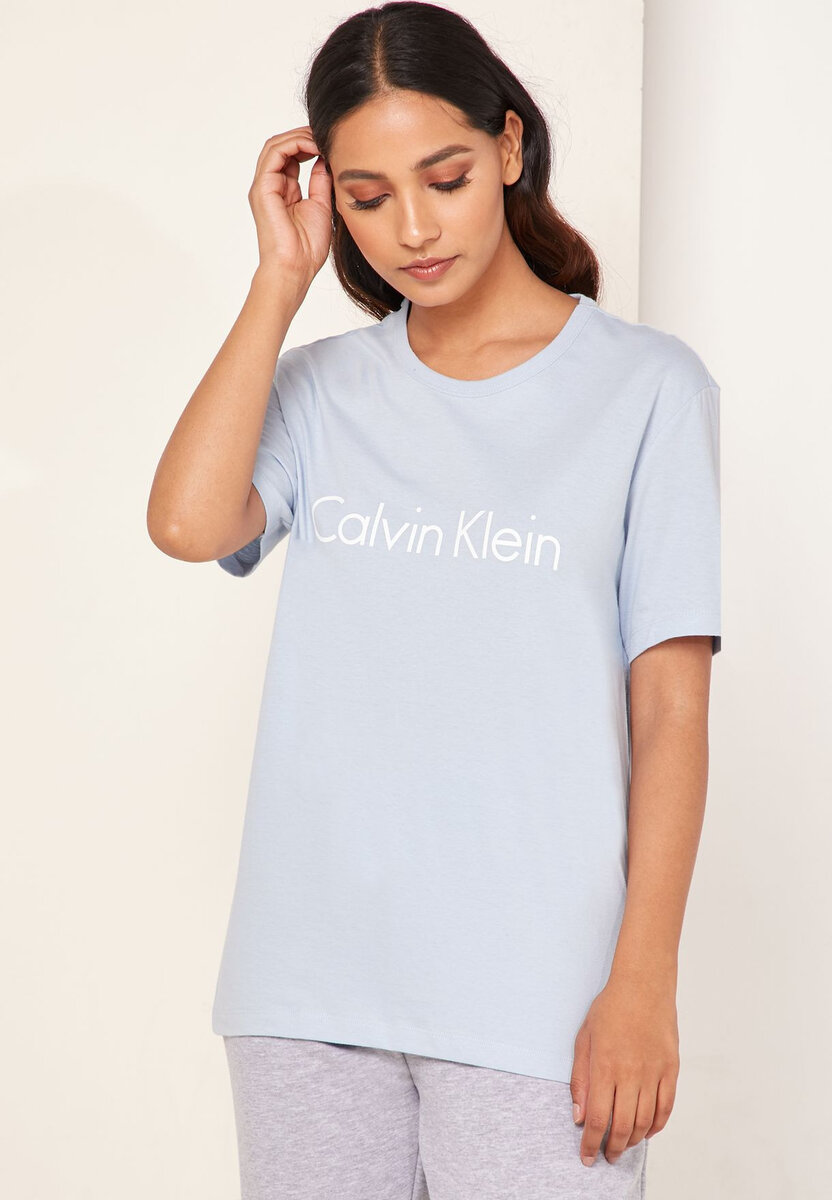 Dámské tričko B980 modrá - Calvin Klein, Modrá XS i10_P38337_1:29_2:112_