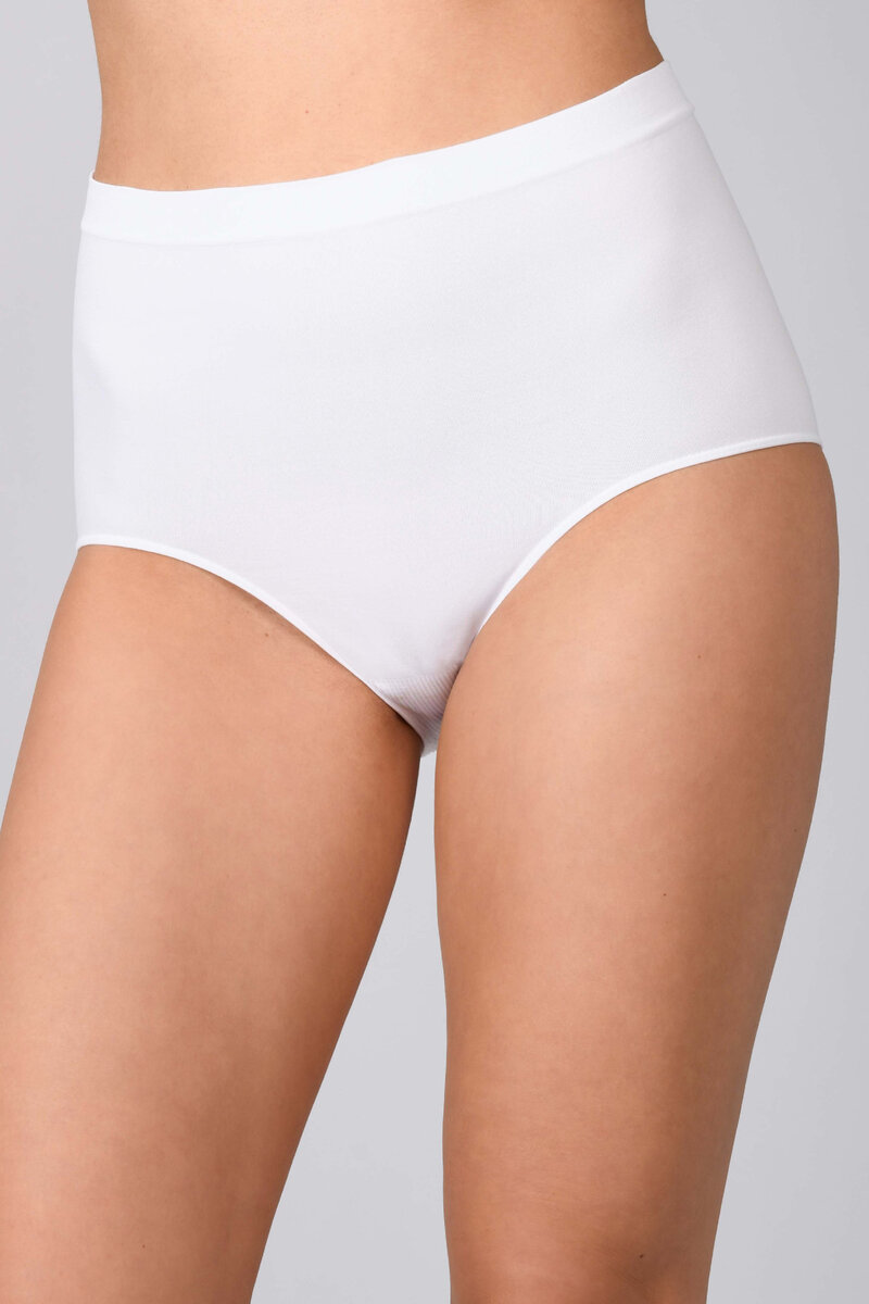 Dámské kalhotky s vysokým pasem bezešvé Culotte maxxi Intimidea Barva:, Bílá, velikost L i501_310727_BIANCO_L