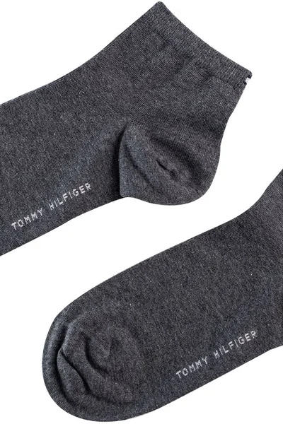 Tommy Hilfiger Dámské Graphite Ponožky 2Pack