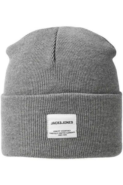 Teplá pánská čepice Jack & Jones s třásněmi