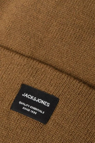 Stříbrná pánská čepice s třásněmi od Jack & Jones