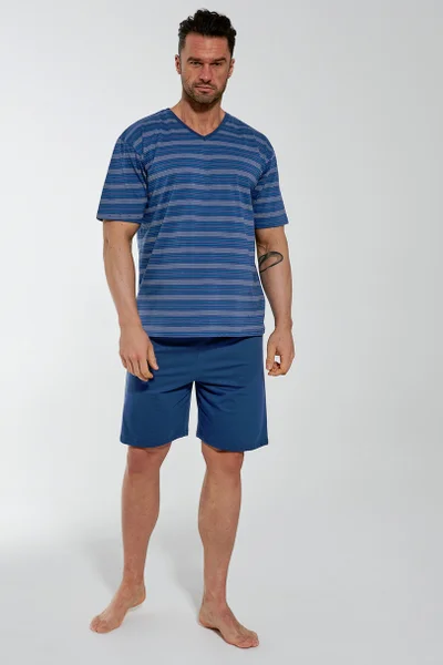 Mužské pruhované letní pyžamo Cornette