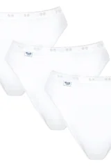 Trojice bílých dámských kalhotek Basic+ Tai