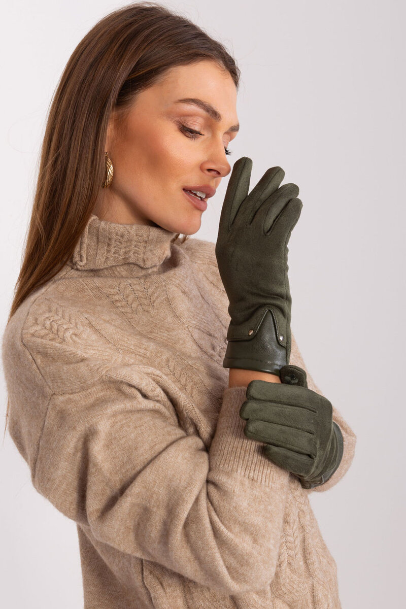 Květinové elegantní dámské rukavice s technologií Touch AT, L/XL i240_189551_2:L/XL