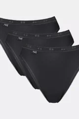 Černé dámské kalhotky Basic+ Tai 3P - Sloggi