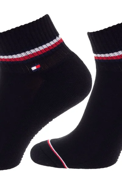 Pánské černé ponožky Tommy Hilfiger 2 páry