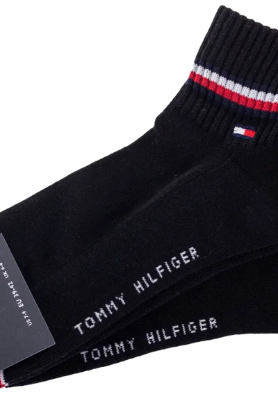 Pánské černé ponožky Tommy Hilfiger 2 páry