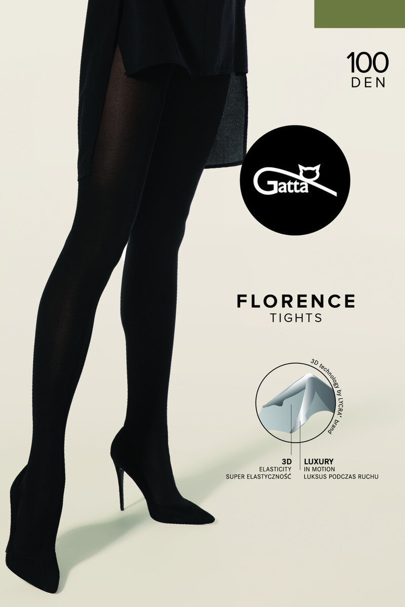 FLORENCE 05W902 - Dámské punčochové kalhoty - Gatta, nero 3-M i170_000878000390