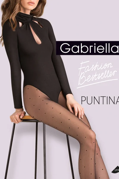 Vzorované dámské punčocháče Gabriella Elegance