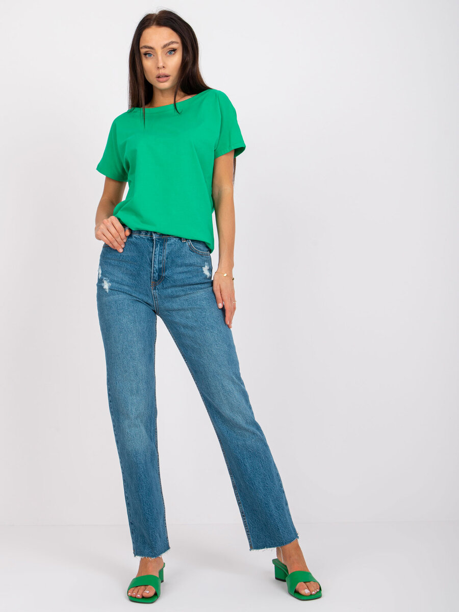 Jeansové dámské kalhoty FPrice - modrá, jeans-modrá L-40 i10_P63354_1:2010_2:499_