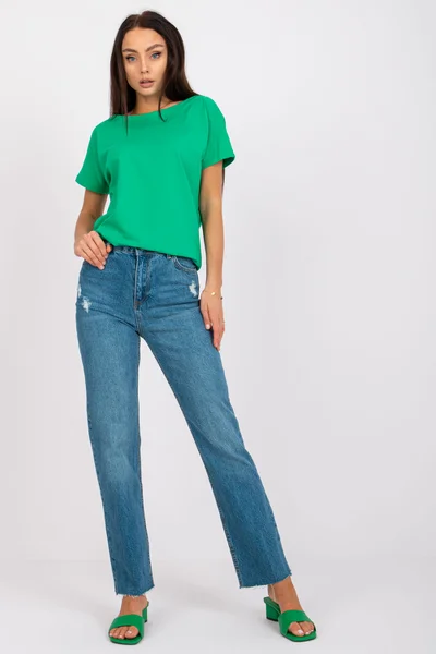 Jeansové dámské kalhoty FPrice - modrá