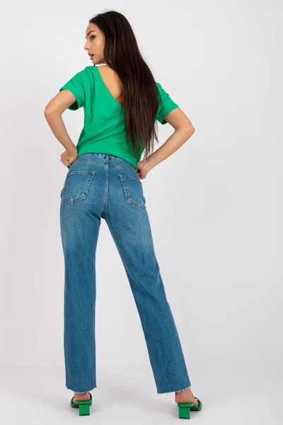 Jeansové dámské kalhoty FPrice - modrá