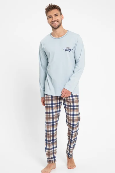 Mužské kostkované pyžamo Taro Parker