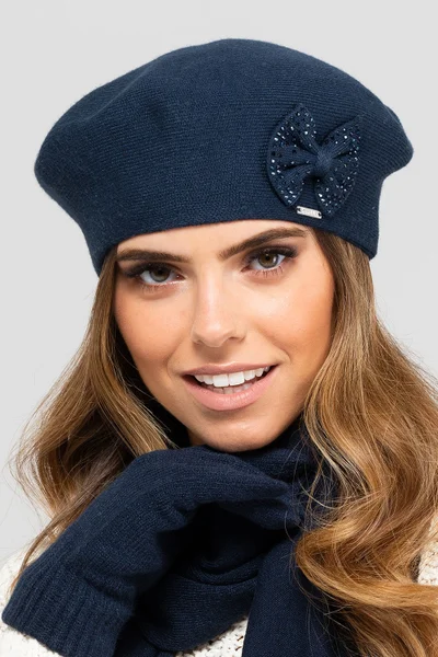 Zimní dámský baret Elegance - Kamea