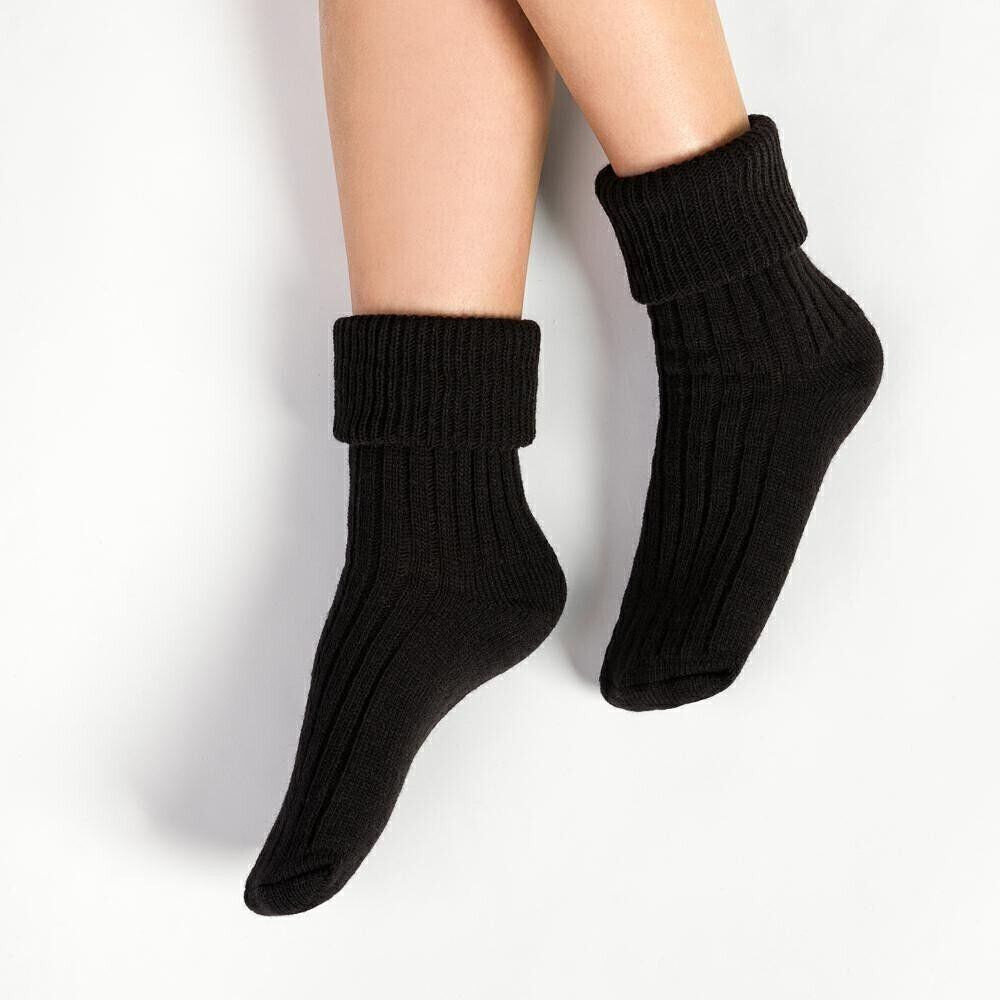 Černé vlněné spací ponožky Steven, černá 38/40 i43_79088_2:černá_3:38/40_