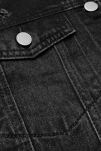 Modrá dámská džínová bunda s límcem