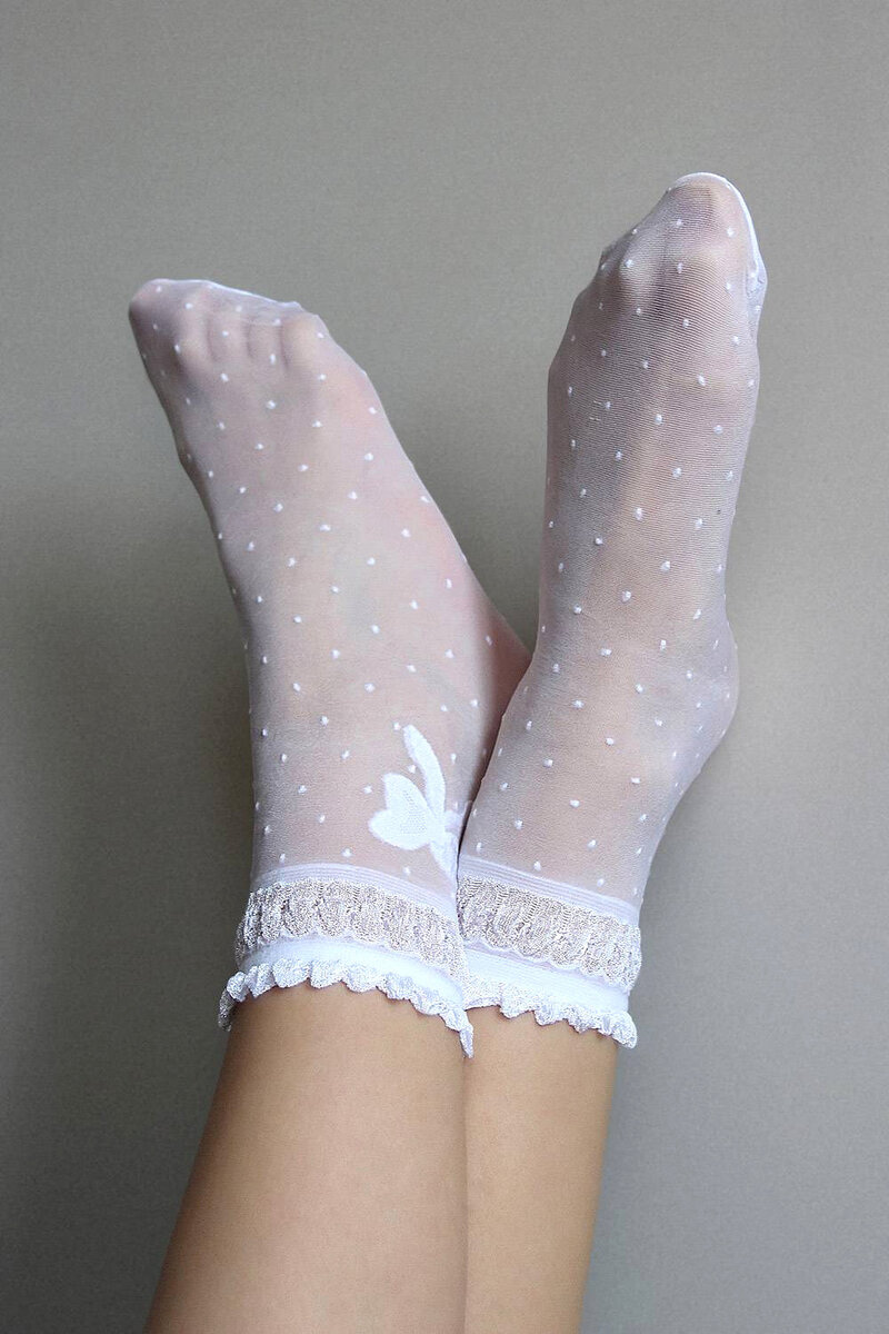 Dámské ponožky Veneziana Alice, korál Univerzální i384_81444530