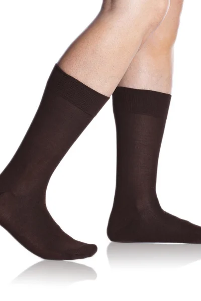 Bambusové klasické pánské ponožky BAMBUS COMFORT SOCKS - Bellinda - hnědá