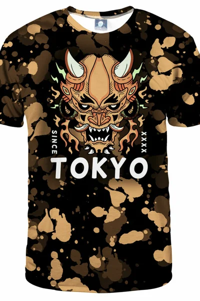 Dámské unisex tričko Aloha From Deer Tokyo Oni - oranžové