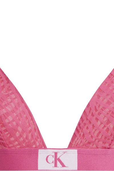Růžová krajková podprsenka Calvin Klein