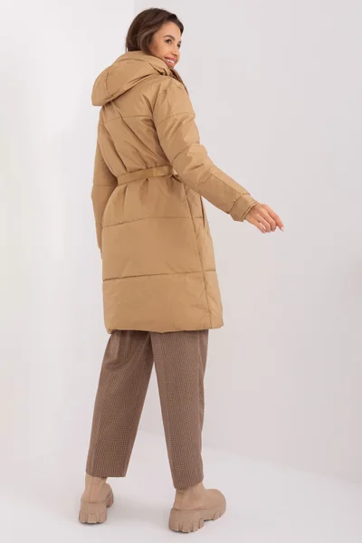 Kamenná poušť - Dlouhá bunda pro ženy s páskem