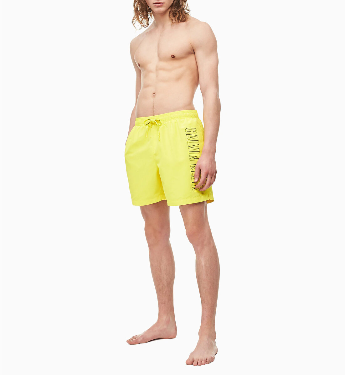Pánské plavecké šortky 95Z71C žlutá - Calvin Klein, Žlutá M i10_P37328_1:88_2:91_
