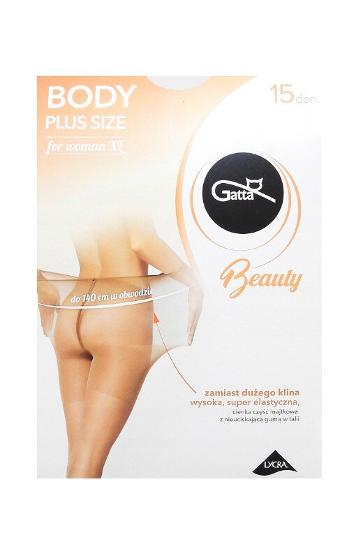 Dámské punčochové kalhoty Gatta Body Plus Size 4304 den for Woman XL, béžová/dec.béžová 6-XXL i384_8318646