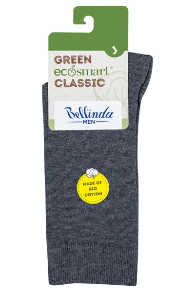 Pánské ponožky z bio bavlny GREEN ECOSMART MEN SOCKS - Bellinda - šedá