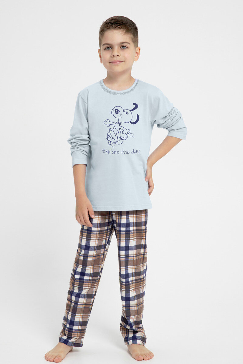 Kvalitní chlapecké pyžamo Modrá Taro, Modrá 110 i170_3084-110-01-AW-23-24
